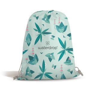 🆕 Organic Cotton Mellow Mint Backpack with Adjustable Straps